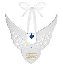 Still Missed Blue Winged Heart Urn Ornament - $29.95
