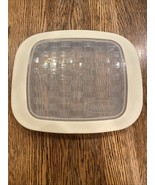 Longaberger Pottery Silicone Rectangle Casserole Cover Ivory 9&quot; x 11&quot; - $471.14 MXN