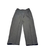 Le Collezioni Structure Dress Pants Men&#39;s 34 Gray Rayon High-Rise Pleate... - $38.69