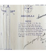 1967 Railroad Bangor Aroostook Flashing Light Piers Blueprint J15 DWDD13 - $84.36