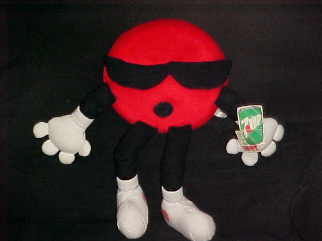 14" 7 Up Spot Plush Toy Squeaks With Tags By Commonwealth 1987  - $98.99