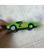 Tootsie Toy Car. Green Chevy Camaro Z-28. 5 inch long with trailer hitch - $13.09