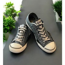 Unisex Converse All Star Tennis Shoes Sneakers Metalic Grey Womens sz 9 - £15.16 GBP