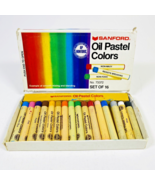 Sanford Oil Pastel Colors Vintage Set Of 16 Model No 73372 Non Toxic Unu... - $13.98