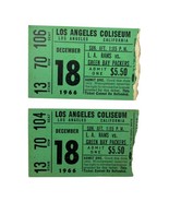 1966 Ticket Stubs Los Angeles Rams vs Green Bay Packers Hornung Last Gam... - £146.93 GBP