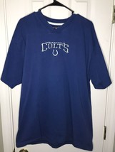 Vintage Indianapolis Colts NFL Team Apparel T Shirt XL Blue - $10.39