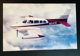 Original 1960s Cessna Aircraft Dealer&#39;s Promo LARGE Postcard Skyknight A... - £5.52 GBP