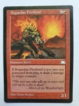 MTG Magic The Gathering Card Bogardan Firefiend Summon Spirit Red Weatherlight - £5.92 GBP