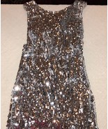 NAUGHTY SEXY HALLOWEEN COSPLAY WOMENS SILVER LAS VEGAS VERY SHORT DRESS ... - $32.13 CAD
