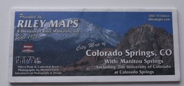 Folding Road Map Colorado Springs Riley Maps 2002 - 2003 - £6.04 GBP