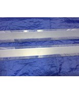 2 Long Clear Glass Frosted Strips Mitered Strip 23240 - £9.27 GBP