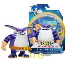 Sonic the Hedgehog Big the Cat 4&quot; Figure with Power Rings New in Box - £17.62 GBP