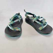 Chaco ZX1 Ecotread Puzzle Opal Green Yellow Sport Sandals Womens Size 8 - £21.54 GBP