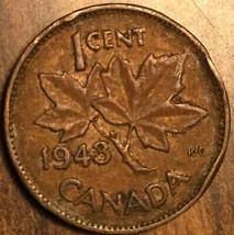 1943 Canada Small Cent Penny Coin - £1.00 GBP