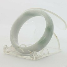 Jade Baby Bangle Burmese Jadeite Comfort D Cut Round Bracelet 42.9 mm Si... - £43.84 GBP