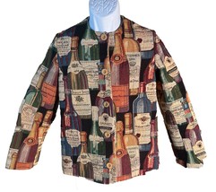 Custom Made Women&#39;s Wine Bottle Blazer Multi-Colored |See Size Description Below - £15.50 GBP