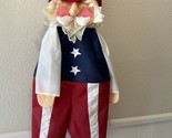 Vtg Windsport 3D Windsock 4th of July Uncle Sam 45&quot; Patriotic Memorial D... - $72.55
