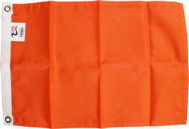 Orange - 3&#39;x5&#39; Solid Color Nylon Flag - £27.38 GBP