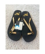 VCU NWT New Women&#39;s Glitter Flip Flops 7/8 Virginia Commonwealth University - $323.11 MXN