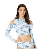 BODY GLOVE 39498742 Maddie Tie Dye Rashguard Top Cloud Blue Rib - $122.99 CAD