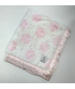 Little Giraffe LUXE POKA DOT Faux Fur Baby Blanket Pink White SATIN EDGE... - $51.41 CAD