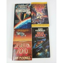 Vintage Lot Of 4 Random Sci-Fi Paperback Books By Various Authors - £13.17 GBP