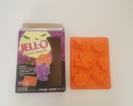 Jello Jigglers Orange Halloween Mold Kit 2015 Ghost Pumpkin Bat Skeleton... - £6.68 GBP