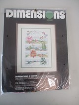 Dimensions Crewel Embroidery Kit To Everything A Season Linda Gillum 1988 NOS - $21.29