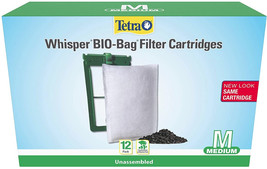 Tetra Whisper Bio-Bag Filter Cartridges for Aquariums Medium 12 count Tetra Whis - £19.70 GBP