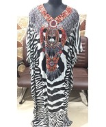 Hippie Caftan Dress dashiki Beach Cover Women Boho Maxi Plus size Gown Kaftan L - £31.28 GBP