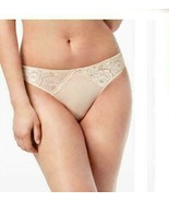 INC International Concepts Women&#39;s Lace-Trim Thong (S, Frappe) - $3.95