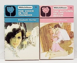 Mills + Boon Romance Book Lot (2) The Voice In The Thunder / Autumn of the Witch - £3.69 GBP