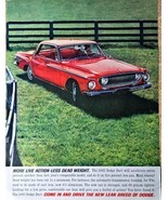 Dodge Dart less dead weight live action red hardtop-1962 Vintage Print Ad - $192.34 MXN
