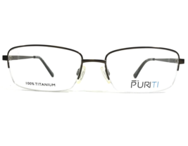 Puriti Eyeglasses Frames PR 5602 GREEN KHAKI Rectangular Half Rim 54-18-145 - £32.84 GBP