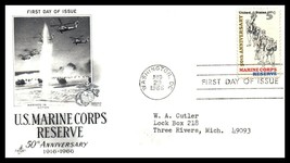 1966 US FDC Cover - 50th Anniversary USMC Reserve, Washington DC &quot;2&quot; Q9 - £2.37 GBP