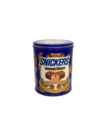 Vintage Snickers Snack Bars Mars Metal 1985 Tin Canister Collectible Tin - £7.77 GBP