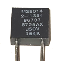 154K 150NF 50v rating box capacitor M39014/02-1354 8725AX J50V 154K - $1.79