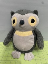 Kohls Cares Kids Aesops Fables Grey Owl Plush Stuffed Animal 9&quot; - £7.06 GBP