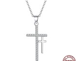  necklace fashion double cross set diamond pendant romantic party jewelry necklace thumb155 crop