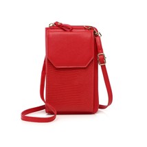 Mobile Phone Pocket Crossbody Bags Women&#39;s Fashion PU Leather Small Shoulder Bag - £20.20 GBP