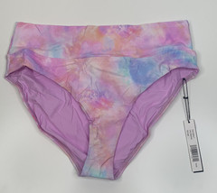 Max Swim NWT Sydney-T women’s sz L pink high waist Tie Dye swimsuit bottom h4 - £21.29 GBP
