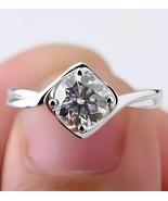 925 Sterling Silver 2.25Ct Round CZ Engagement Wedding Bridal Valentine&#39;... - $2,132.23 MXN
