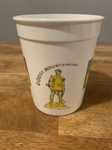 West Virginia Goooo Mountaineers! Plastic Vintage Cup College Rare Schoo... - $8.00