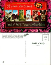 Texas(TX) Rio Grande Valley Citrus Orange Groves Flowers Vintage Postcard - £7.39 GBP
