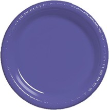 Creative Converting Touch of Color 20 Count Plastic Lunch Plates, Purple - £15.41 GBP