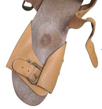 Vintage 70s Omnia'C Pop Out Roller SKATE Sandals Italy Platform Sz 8/38.5 Brown image 4