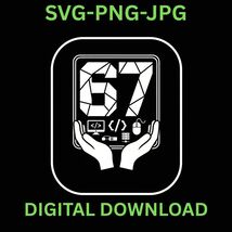 Funny Six Seven 67 Meme Gen Hand gift information security computer data... - $32.10 MXN