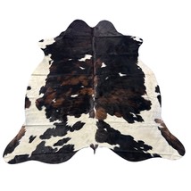 Tricolor Cowhide Rug (34 sq ft) Size: 6.5x6.5 feet Colombia-165 - $197.01