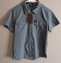 NRS Women&#39;s Guide Short Sleeve Shirt NEW XS Lead Blue Snap Button Up NWT... - $38.69