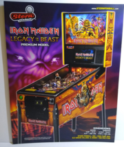 Iron Maiden Premium Pinball Flyer Original Hard Rock Heavy Metal Egyptia... - £16.81 GBP